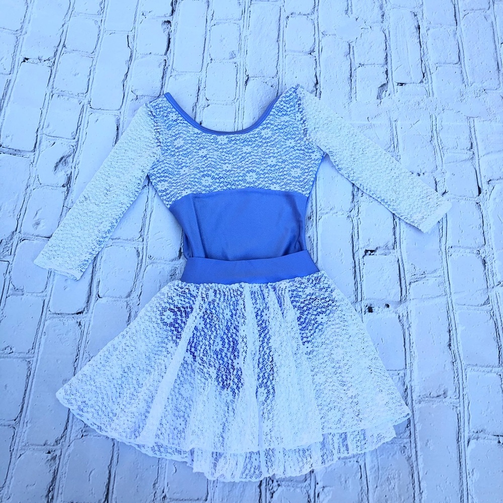 Girls lace leotard Set XS